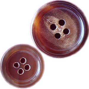 Brown Horn Buttons