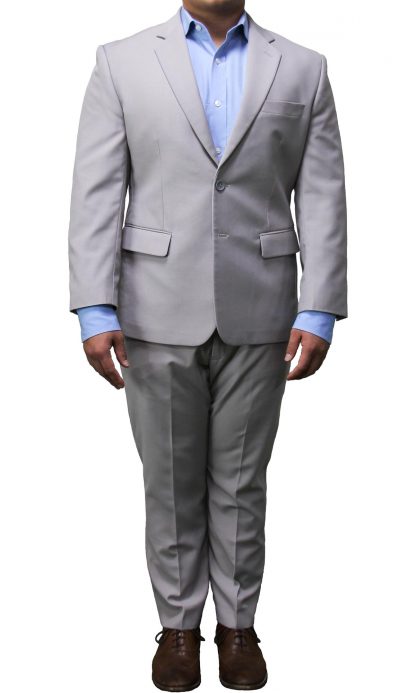 Men's Custom Light Gray Suit